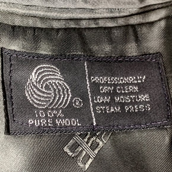 Daks London New York Mens See Desc. for Meas. Charcoal Grey w Pinstripes 2 piece - Picture 13 of 16